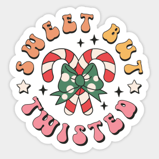 Sweet but Twisted Christmas Candy Cane Gift Sticker